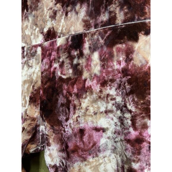 Urban Outfitters Out From Under Velvet Tie-Dye Leggings/Bra Set Purple XS/S - Picture 2 of 6